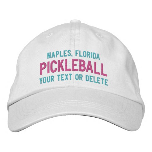 Custom Pickleball Sports Your City Team Club Name Embroidered Baseball Hat