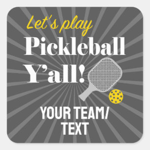 Custom Pickleball Stickers Personalized Team Club