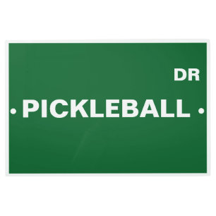 Custom Pickleball Street Metal Sign