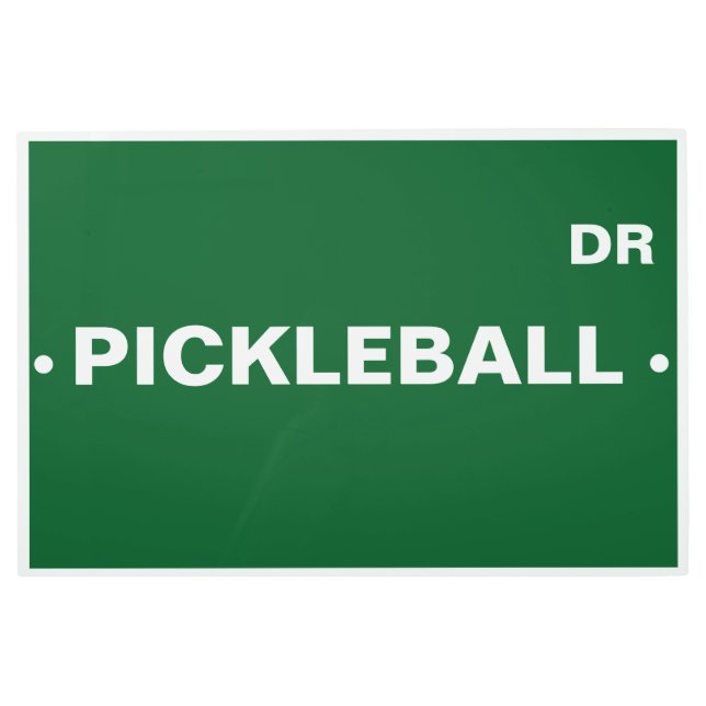 Custom Pickleball Street Metal Sign  (Front)