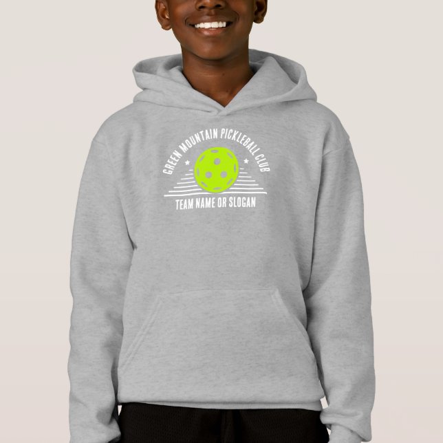 Custom Pickleball Team Name Club League Hoodie (Front)