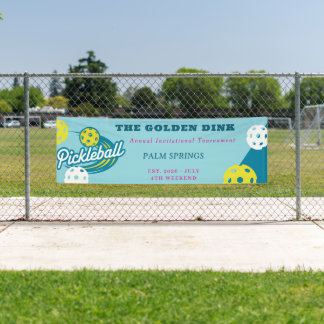 Custom Pickleball Tournament | Retro Club Event Banner