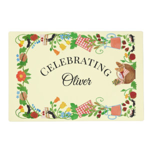 Custom Picnic Birthday Party Placemat for Kids