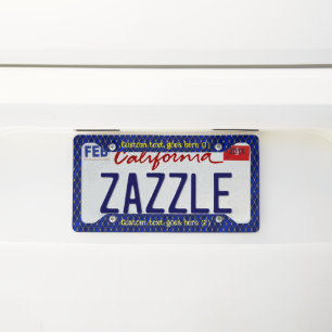 Custom Picture and Text Personalized License Plate Frame