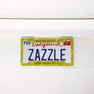 Custom Picture and Text Personalized License Plate Frame