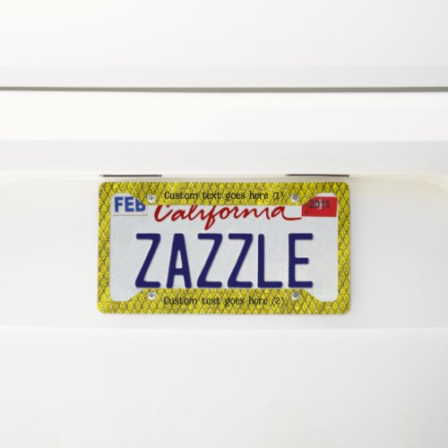 Custom Picture and Text Personalized License Plate License Plate Frame