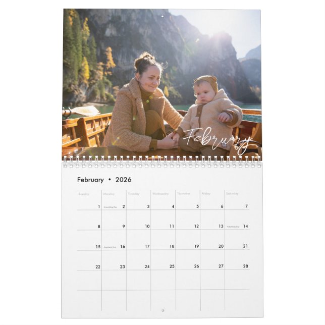 Custom Picture Calendar (Feb 2026)