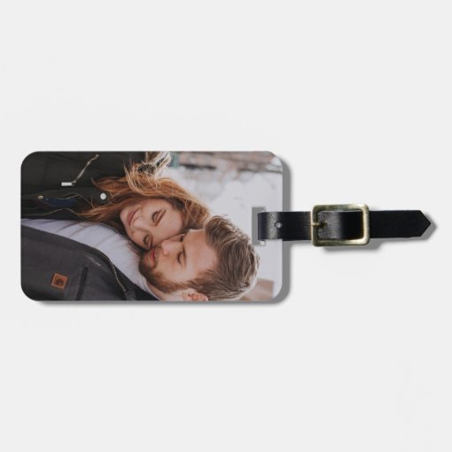 Custom Picture Double Sided Photo Create Your Own Luggage Tag | Zazzle