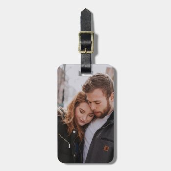 Custom Picture Double Sided Photo Create Your Own Luggage Tag by red_dress at Zazzle