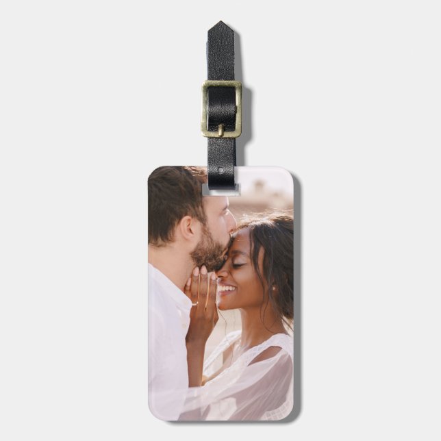 Custom Picture Double Sided Photo Create Your Own Luggage Tag (Front Vertical)