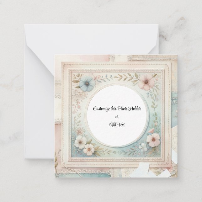 Custom Picture Holder Note Card (Front)