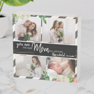  Custom Picture Keepsake Gift for New Moms Wooden Box Sign