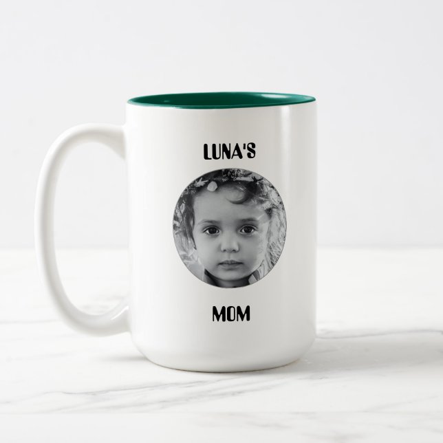 Custom Picture & Name Coffee Mug (Left)