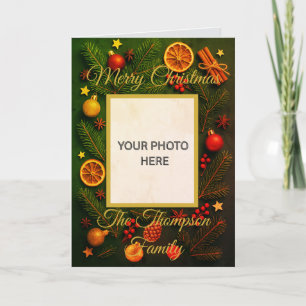 Custom Picture Old Fashioned Christmas Card