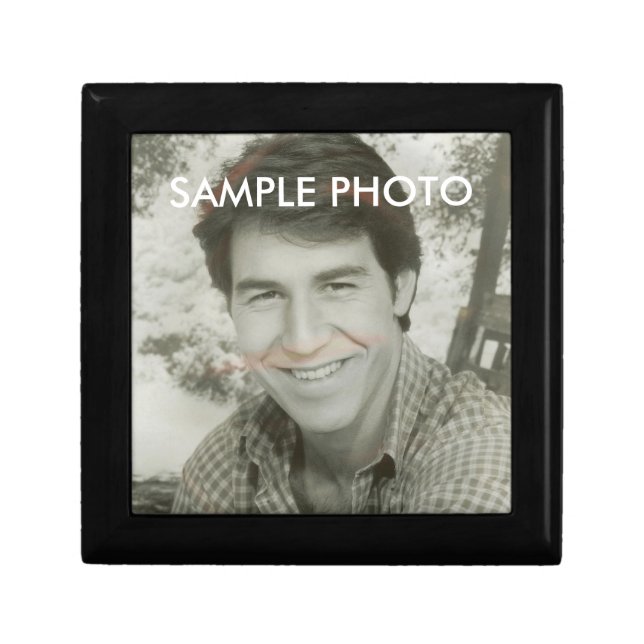 Custom Picture Personalized Family Memory Box (Front)