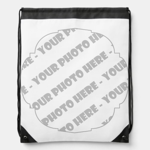Custom Picture Photo Gift Drawstring Backpack