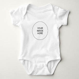 Custom Picture Text Jersey White One-Pieces Unisex Baby Bodysuit