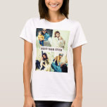 Custom pictures x4 with text T-Shirt Custom pictures x4 with text T-Shirt