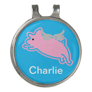 Custom Pig Piglet Farm Animal Hog Cartoon Golf Hat Clip