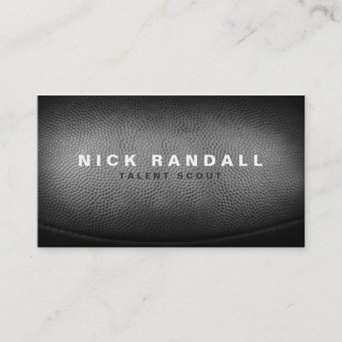 Custom Pigskin Football Texture Masculine Business Business Card Templates