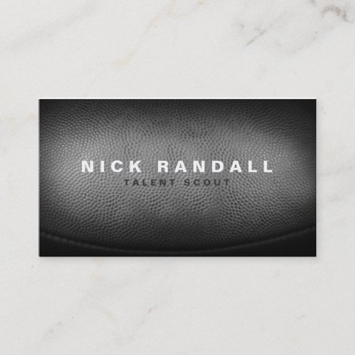 Customizable Custom Pigskin Football Texture Masculine Business Business Card Templates