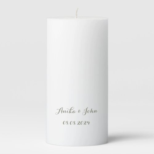 custom pillar candle for weddingsengagement party