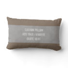 custom pillow add your own quote distressed gray