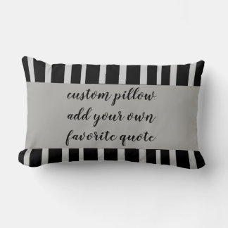 custom pillow add your own quote  modern chic