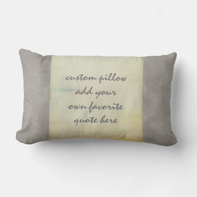 custom pillow shabby chic style add your quote (Front)