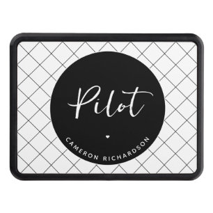 Custom Pilot Aviation School Graduation Elegant Hitch Cover