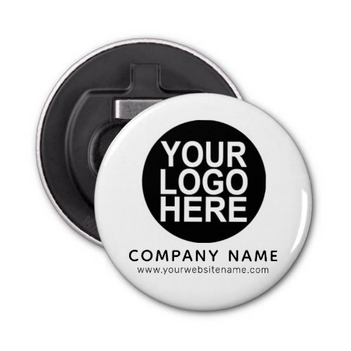 Custom Pin back Button with Business Logo Bottle Opener