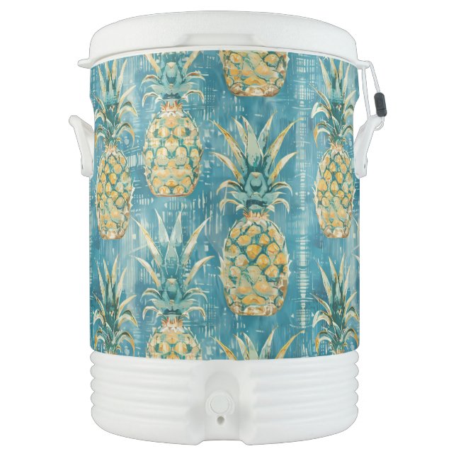 Custom Pineapple Beverage Cooler (Front)