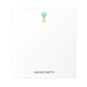 Custom Pineapple Painting Tropical Notepad