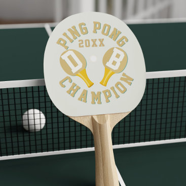Custom Ping Pong Champion Paddle for Champions