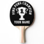 Custom ping pong champion table tennis paddle
