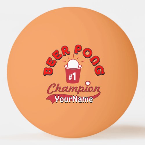 Custom Ping Pong Official League Ball