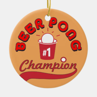 Custom Ping Pong Official League Ball Ceramic Ornament