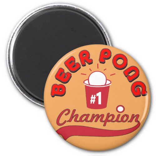 Custom Ping Pong Official League Ball Magnet