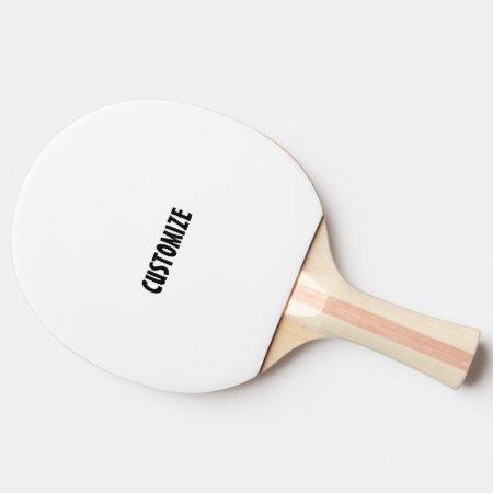 Custom Ping Pong Paddle Rubber Back