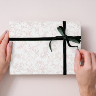 custom Pink Allure Blush Feminine Pattern Wrapping Paper