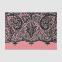 CUSTOM PINK AND ANTIQUE BLACK LACE