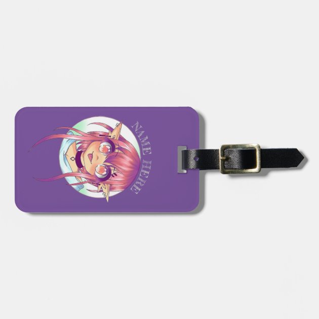 anime luggage tag