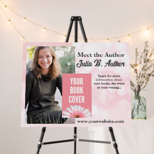 Custom Pink Author Book Signing  Foam Board
