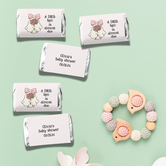 Custom Pink Baby Shower Halloween Favor Treats (Creator Uploaded)