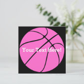 Custom Pink Basketball (Standing Front)