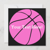 Custom Pink Basketball (Front)