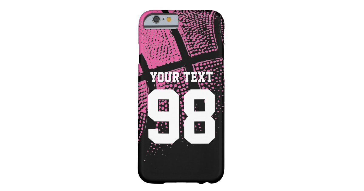 Custom Pink Basketball Jersey Number Iphone Case Zazzle Com