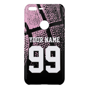Custom pink basketball jersey number uncommon google pixel XL case