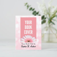 Custom Pink Book Promotion Postcard for Authors