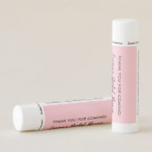 Custom Pink Bridal Shower Favors Lip Balm (Rotated Right)
